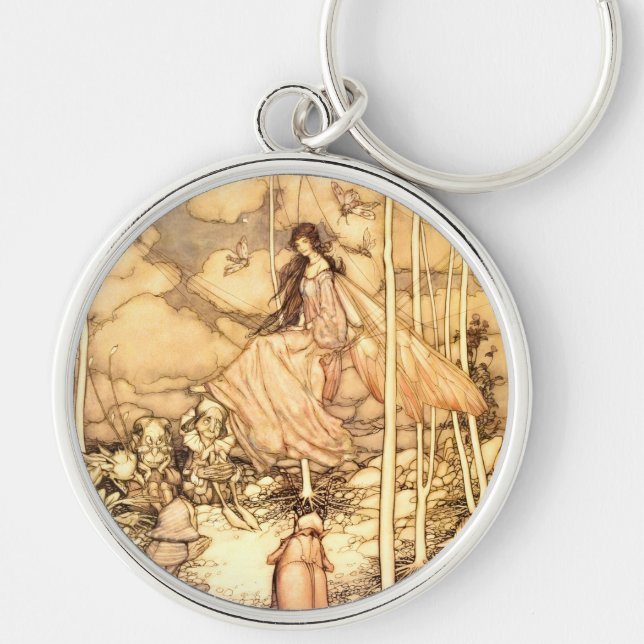 Feen Arthur Rackham Schlüsselanhänger (Vorne)