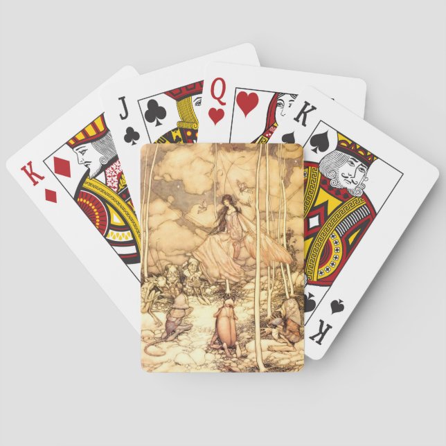 Feen Arthur Rackham Spielkarten (Rückseite)