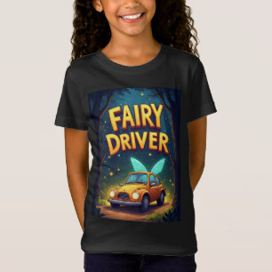 Feen-Automobilistin-Mädchen Magischer Wald Nacht ✨ T-Shirt