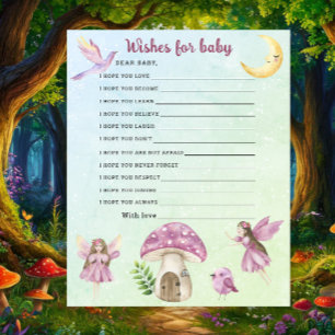 Feen-Baby-Party - Wünsche für das Baby