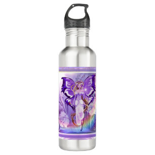 Feen des violetten Sonnenlichts Edelstahlflasche