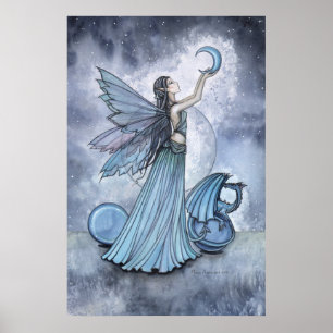 Feen-Drachen-Plakat von Molly Harrison Poster
