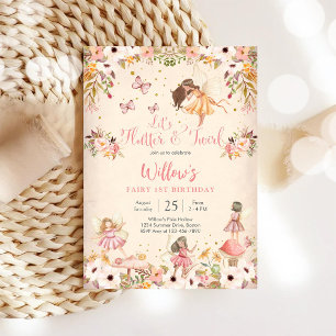 Feen-Einladung zum 1. Geburtstag Einladung