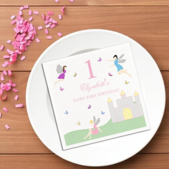 Feen-Erstgeburtstag Serviette (Von Creator hochgeladen)