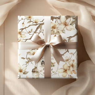 Feen-Erstgeburtstag Waldfloral Geschenkpapier