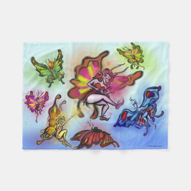 Feen Fleece Blanket (Vorderseite (Horizontal))