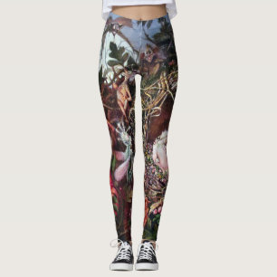 Feen in einem Vogelnest, John Anster Fitzgerald Leggings