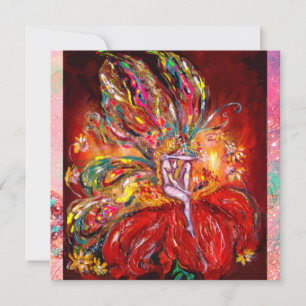 FEEN IN ROT gelb grün rosa Ankündigung