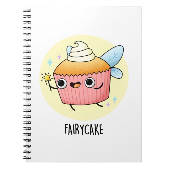 Feen-Kuchen Lustiger Cupcake-Wortwitz  Notizblock (Vorderseite)