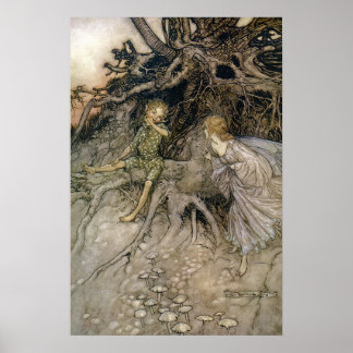 Feen, Midsommernachtstraum, Rackham 16B x 24H Poster