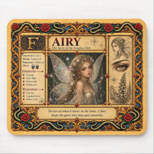 Feen, mittelalterliche Bestiarien-Kunst Mousepad