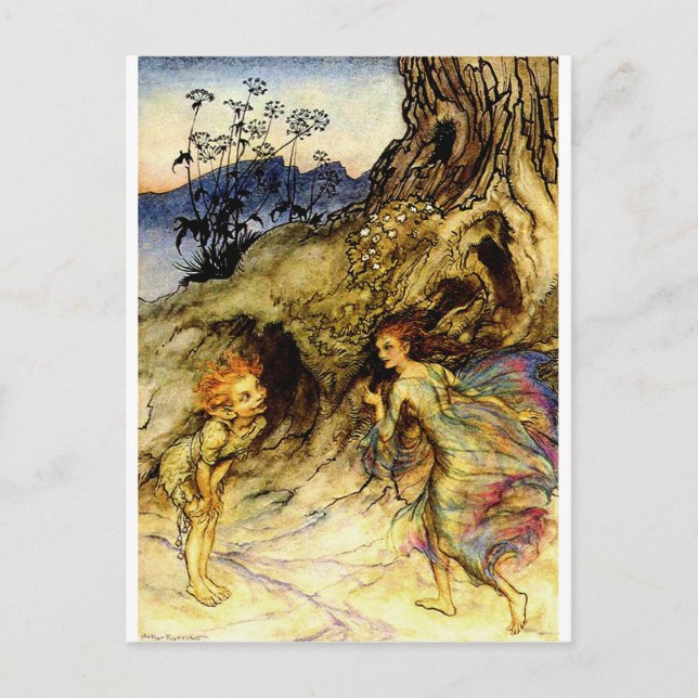 Feen Postkarte (Vorderseite)