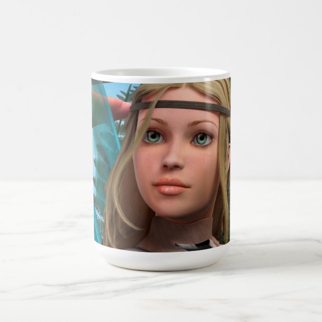 Feen-Schmetterling Kaffeetasse (Mittel)