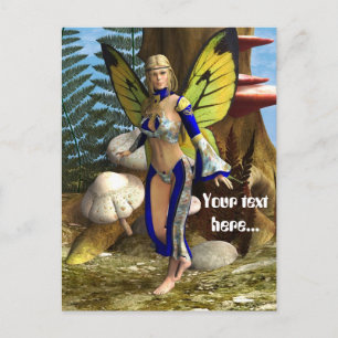 Feen-Schmetterling Postkarte
