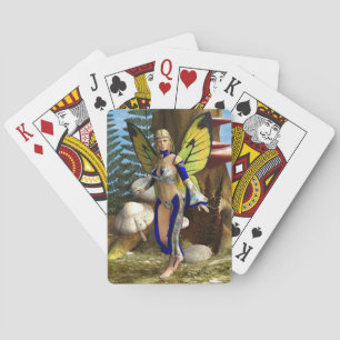 Feen-Schmetterling Spielkarten