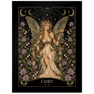 Feen-Tarot-Kunst im Sternenlicht Postkarte