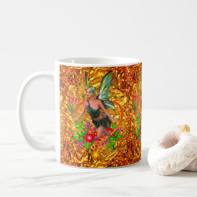 Feen-Tasse Kaffeetasse (Mit Donut)