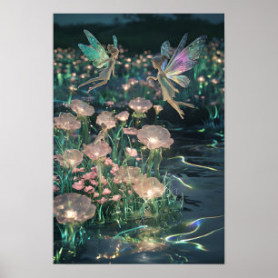 Feen-Traumlandschaft-Wandkunst Verzauberte Feen Poster