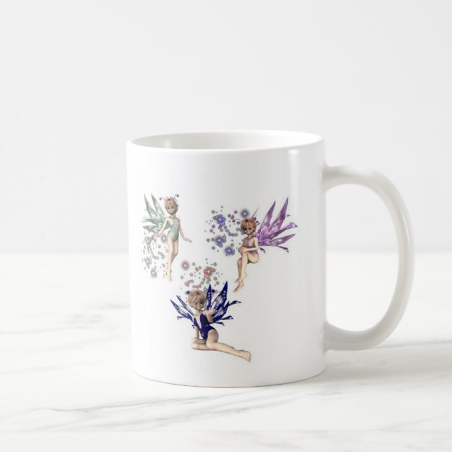 Feen-Trio, addieren Ihren Namen Kaffeetasse (Rechts)