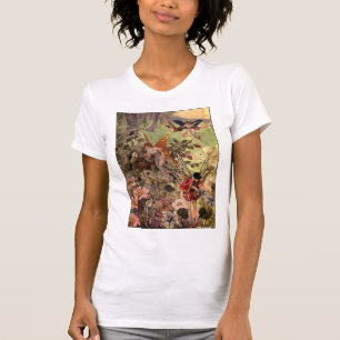 Feen u. Blumen-T - Shirt