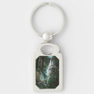 Feen- und Burgen Fantasy-Kunst Schlüsselanhänger