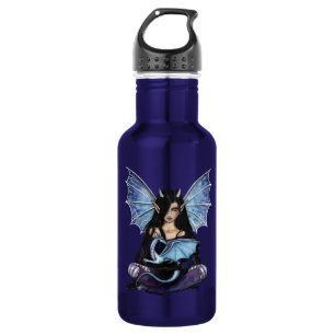 Feen- und Drachen-Fantasie individuell angepasst Trinkflasche