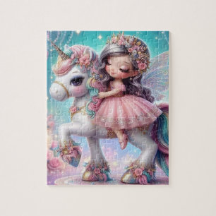 Feen- und Einhorn-Fantasy-Kunstpuzzle