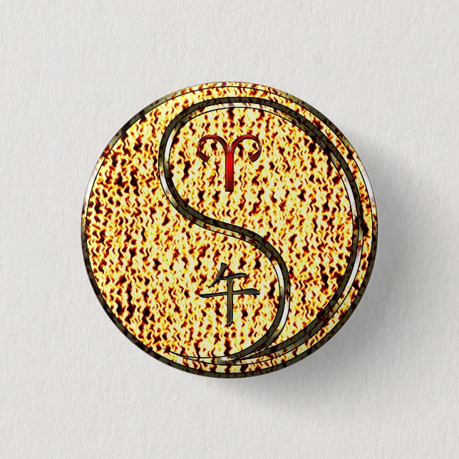 Feen und Feuerpferd Button (Vorderseite)