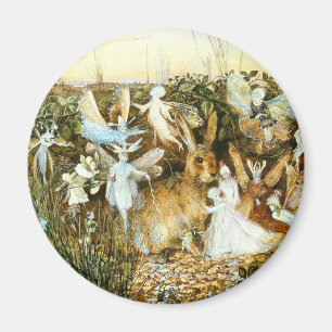 Feen und Kaninchen Magnet