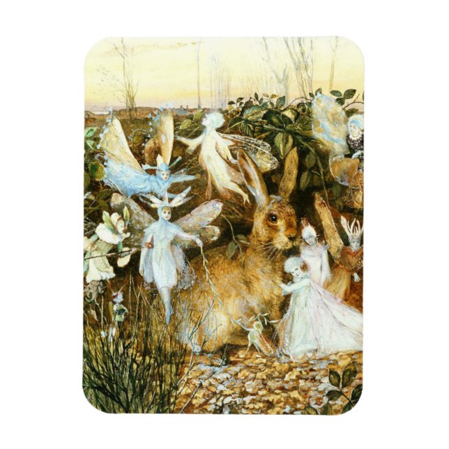 Feen und Kaninchen Magnet (Vertikal)