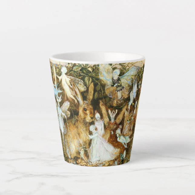 Feen und Kaninchen Milchtasse (Vorderseite)