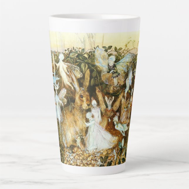 Feen und Kaninchen Milchtasse (Vorderseite)