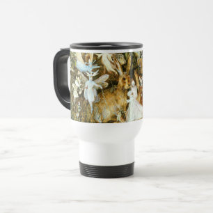 Feen und Kaninchen Reisebecher