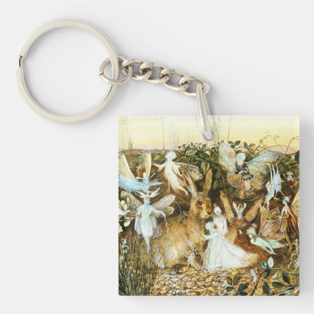 Feen und Kaninchen Schlüsselanhänger (Vorderseite)