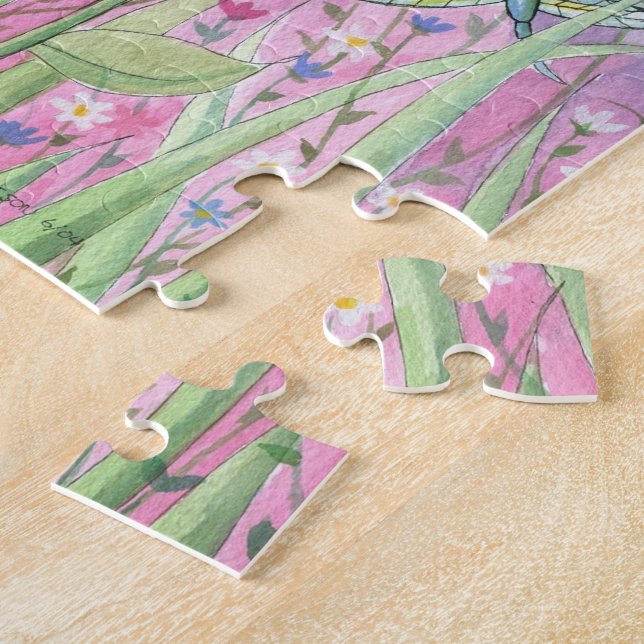 Feen- und Marienkäfer-Puzzle mit Dose (Seite)