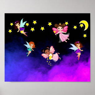 Feen und Sterne Poster