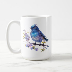 Feen-Vogel-Blumen-Aquarell-Clipart-73611 Kaffeetasse