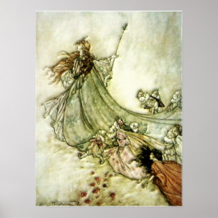 Feen weg - Arthur Rackham Poster