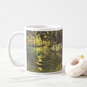 Feen wirbeln von Arthur Black, Vintage Feentanz Kaffeetasse