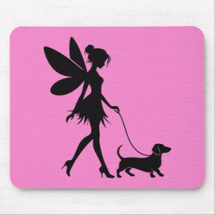 Feenbegleitender Dachshund Mousepad