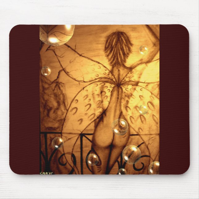 Feenhafte Blasen Mousepad (Vorne)