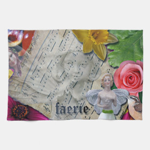 Feenhafte Collage, Geschirrtuch, Handtuch