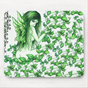 Feenhafte Mausunterlage des grünen Efeus! Mousepad