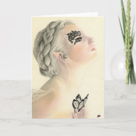 Feenhafte Schmetterlings-Gruß-Karte Karte