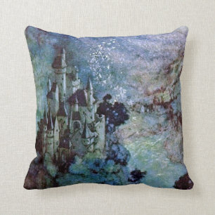 Feenhafte schöne Kunst Land-Schloss-Edmund Dulac Kissen