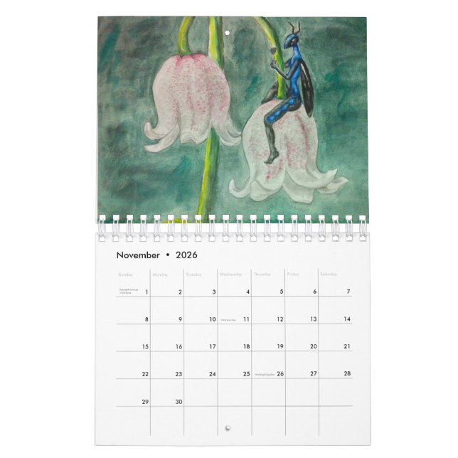 Feenhafter Blumenkalender Kalender (Nov 2026)