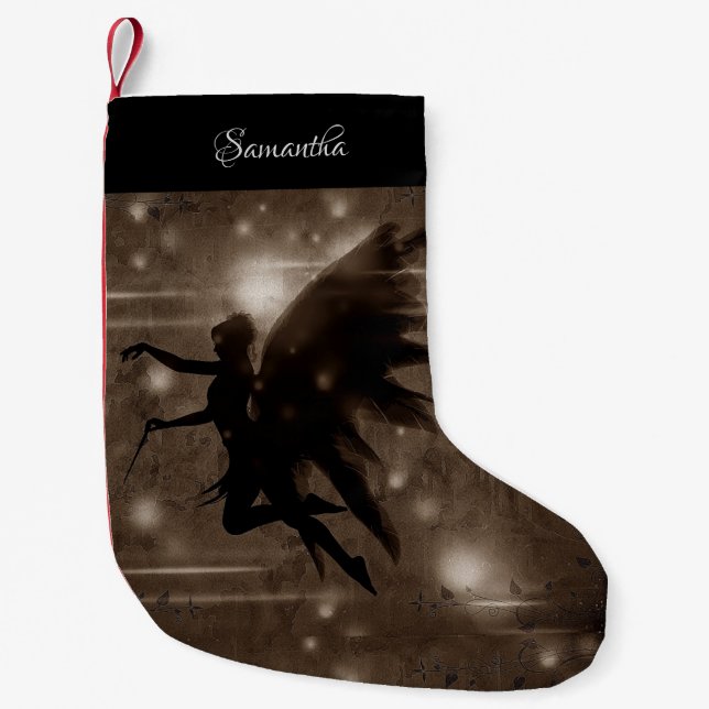 Feenhafter Fantasie-WeihnachtsStrumpf Kleiner Weihnachtsstrumpf (Vorderseite)