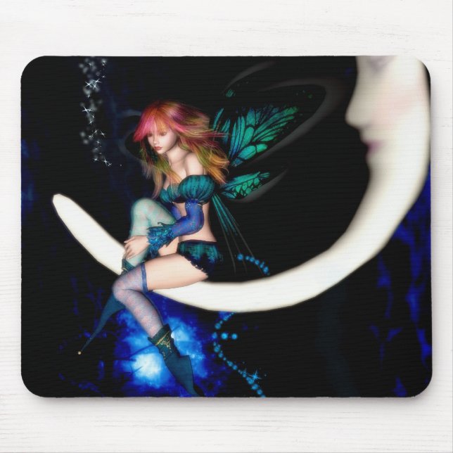 Feenhafter Mond Mousepad (Vorne)