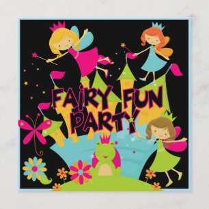 Feenhafter Spaß kundengebundene Einladung