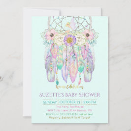 Feenhafter Traumfänger Boho irgendein Farbpapier Einladung